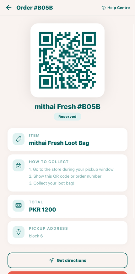 Collect with QR code