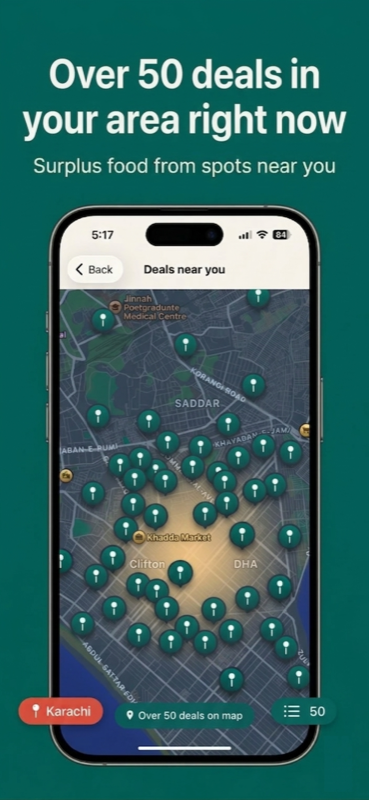 FoodLoot — discover deals near you on the map